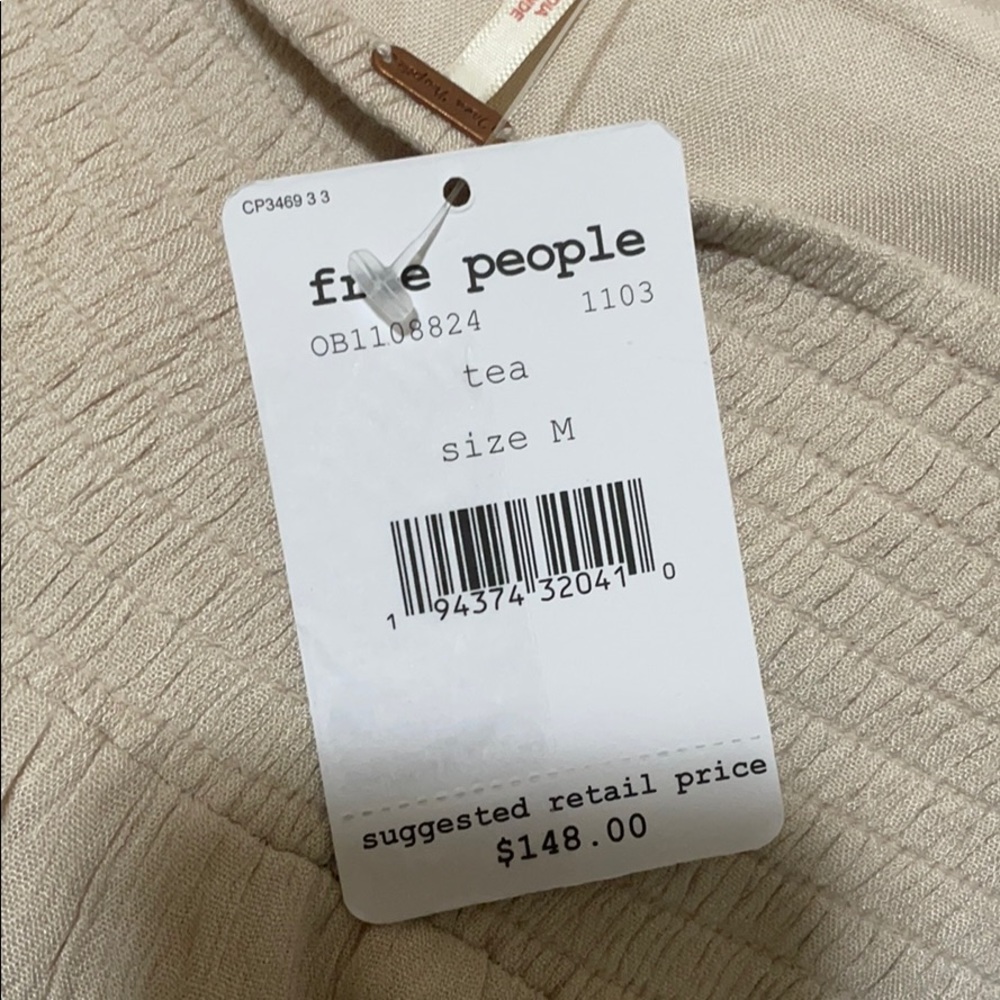 NWT Free People Lovin's Easy Lace Mix Pants - Picture 15 of 16